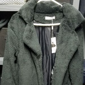 Angashion Fleece long coat